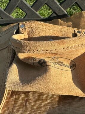 Rooster Tan Suede Leather tool belt